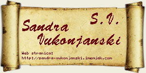 Sandra Vukonjanski vizit kartica